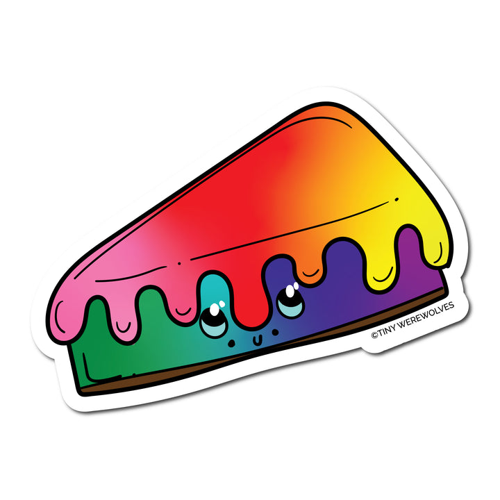 1970's Rainbow Pie Sticker