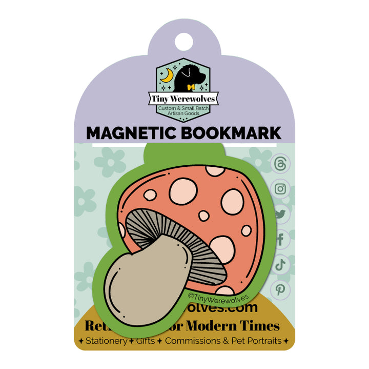 Mushroom Laminated Magnetic Bookmark