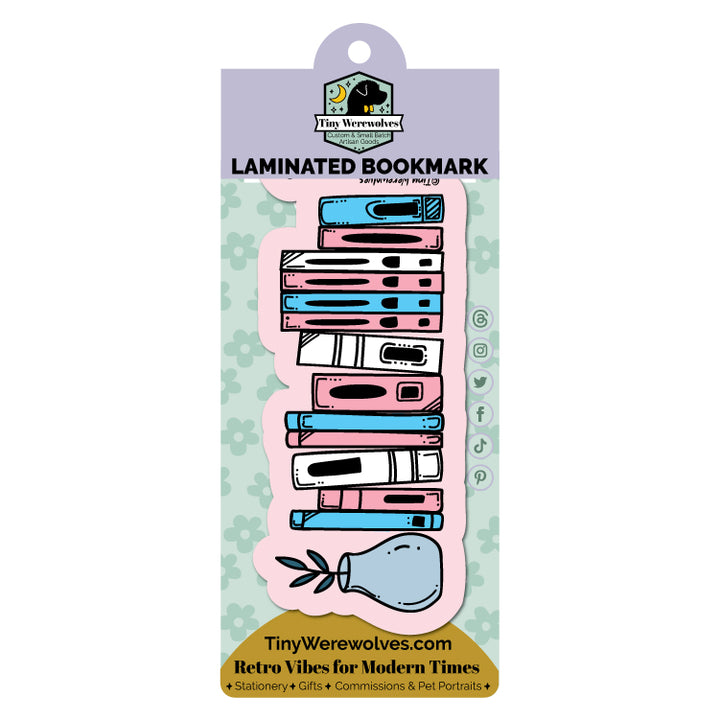 Transgender Bookshelf Pride Laminated Printed Bookmark