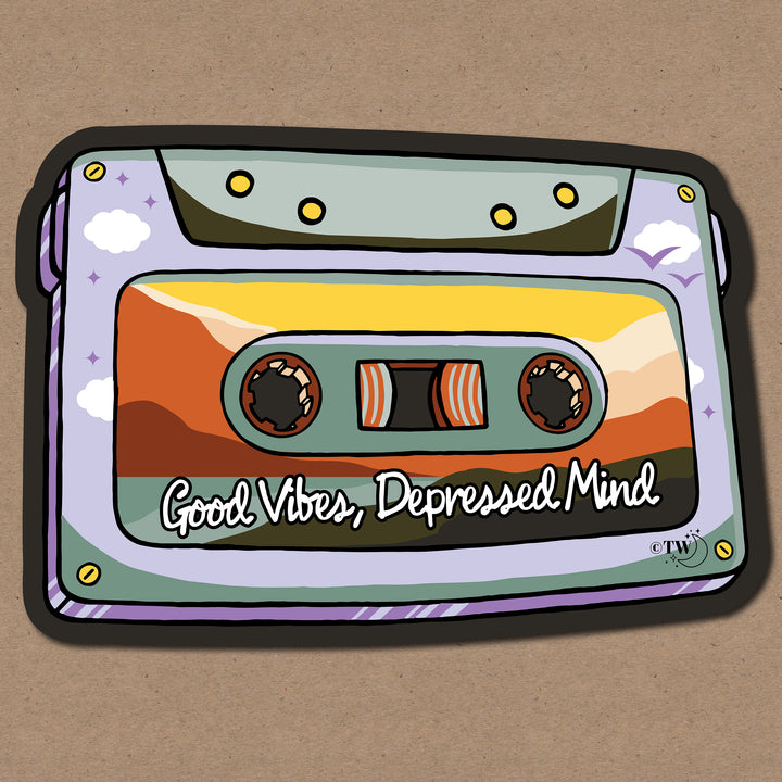 Good Vibes, Depressed Mind Mixtape Sticker