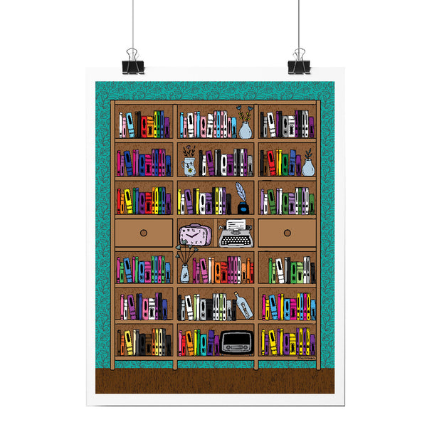 Pride Bookshelf Art Print