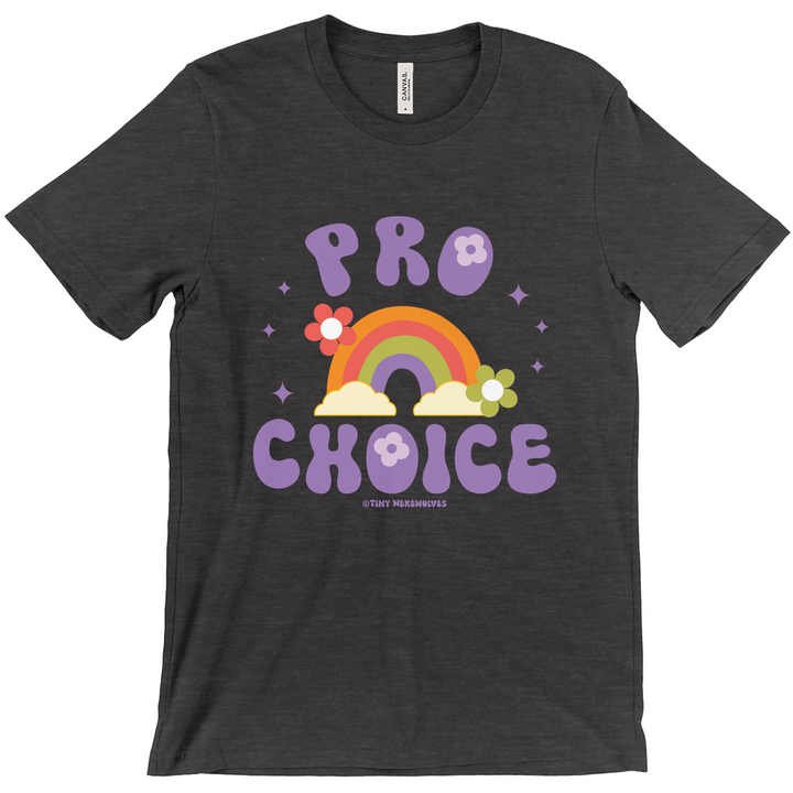 Pro Choice Unisex Fitted T-shirt Dark Heather Grey