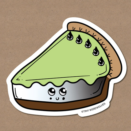 Original artwork by Tiny Werewolves | Agender Pie Sticker in | Shop to get your gender neutral Sticker