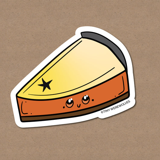 Original artwork by Tiny Werewolves | Bear Pie Sticker in | Shop to get your gender neutral Sticker