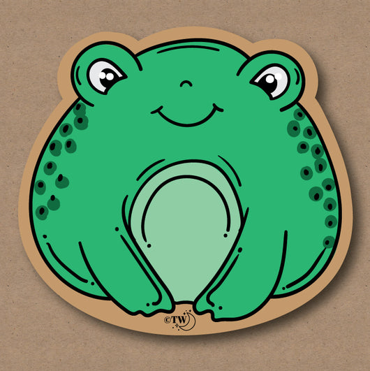 Original artwork by Tiny Werewolves | Frog Sticker in | Shop to get your gender neutral Sticker