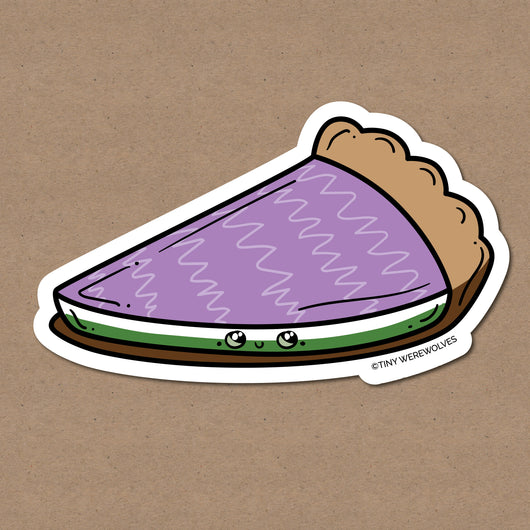 Original artwork by Tiny Werewolves | Gender Queer Pie Sticker in | Shop to get your gender neutral Sticker
