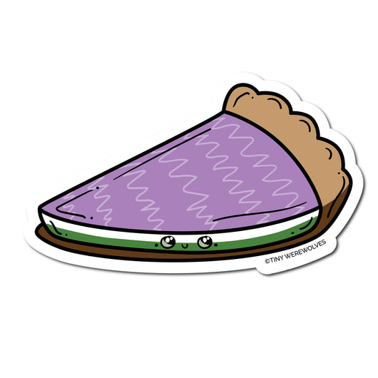 Original artwork by Tiny Werewolves | Gender Queer Pie Sticker in 5" Sticker | Shop to get your gender neutral Sticker