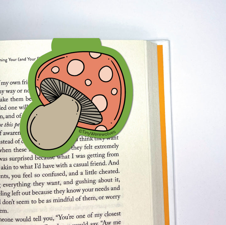 Mushroom Laminated Magnetic Bookmark