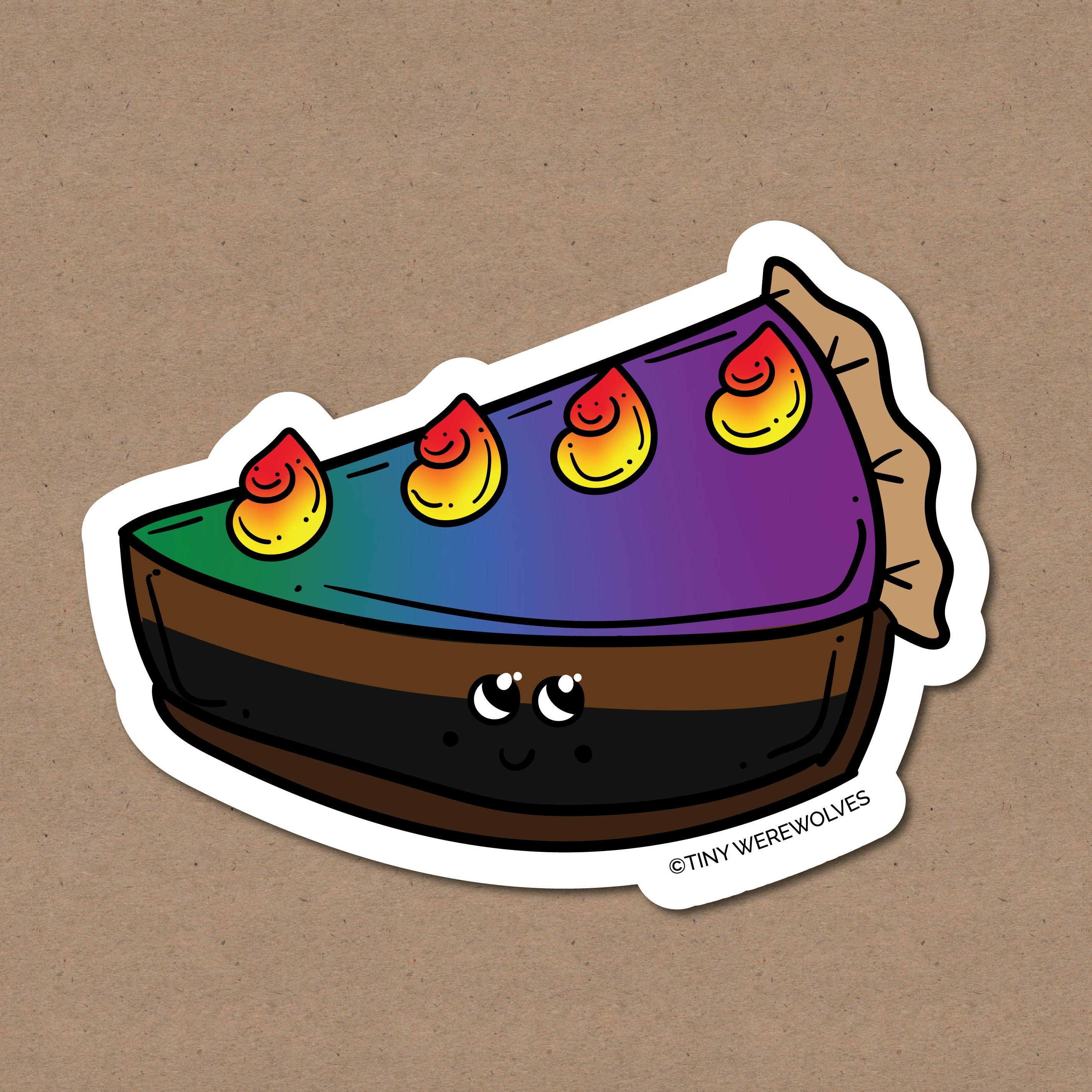 Sticker Poc POC Rainbow Pie Sticker – Tiny Werewolves