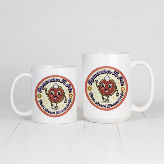 Original artwork by Tiny Werewolves | Pie Your Local Homophobe Mug in | Shop to get your gender neutral Mug