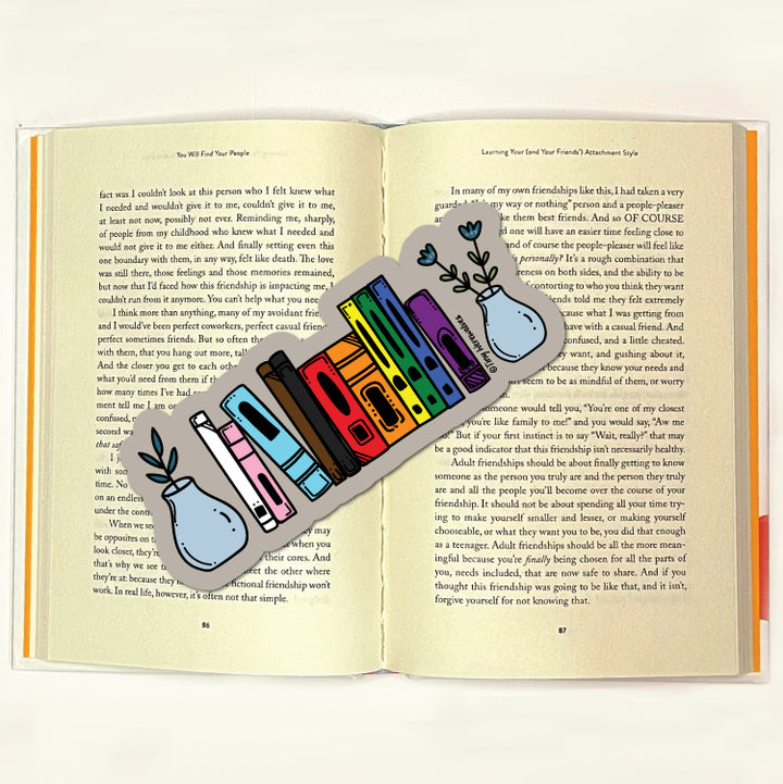 Progressive Bookshelf Pride Laminated Printed Bookmark