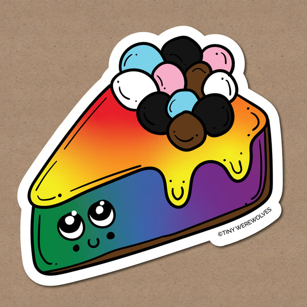 Progressive Rainbow Pie Sticker