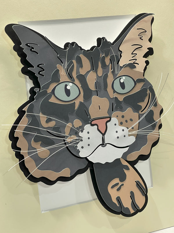 Paper Cut Pet Portrait | Custom Artwork