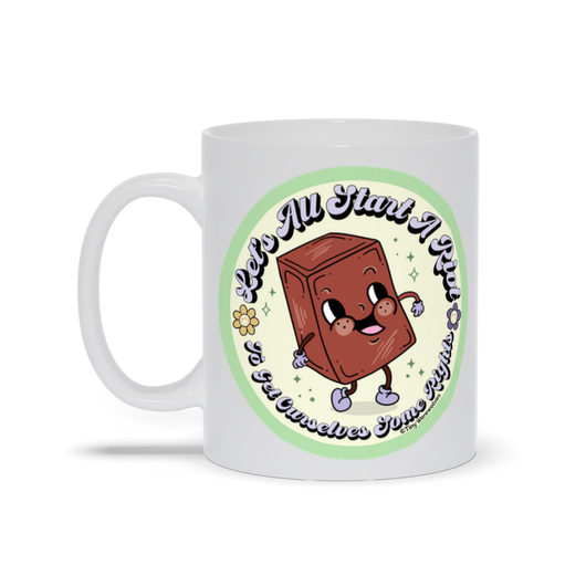 Original artwork by Tiny Werewolves | Let's All Start A Riot Mug in | Shop to get your gender neutral Mug