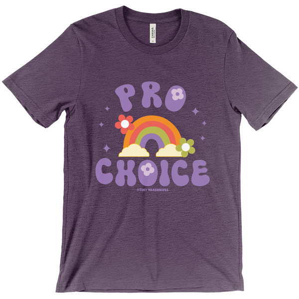 Pro Choice Unisex Fitted T-shirt Heather Purple