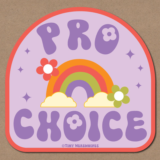 Original artwork by Tiny Werewolves | Pro Choice Sticker in | Shop to get your gender neutral Sticker