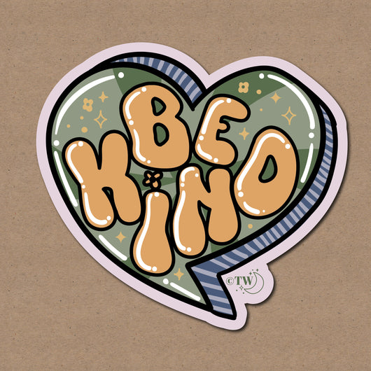 Original artwork by Tiny Werewolves | Be Kind Sticker in | Shop to get your gender neutral Sticker