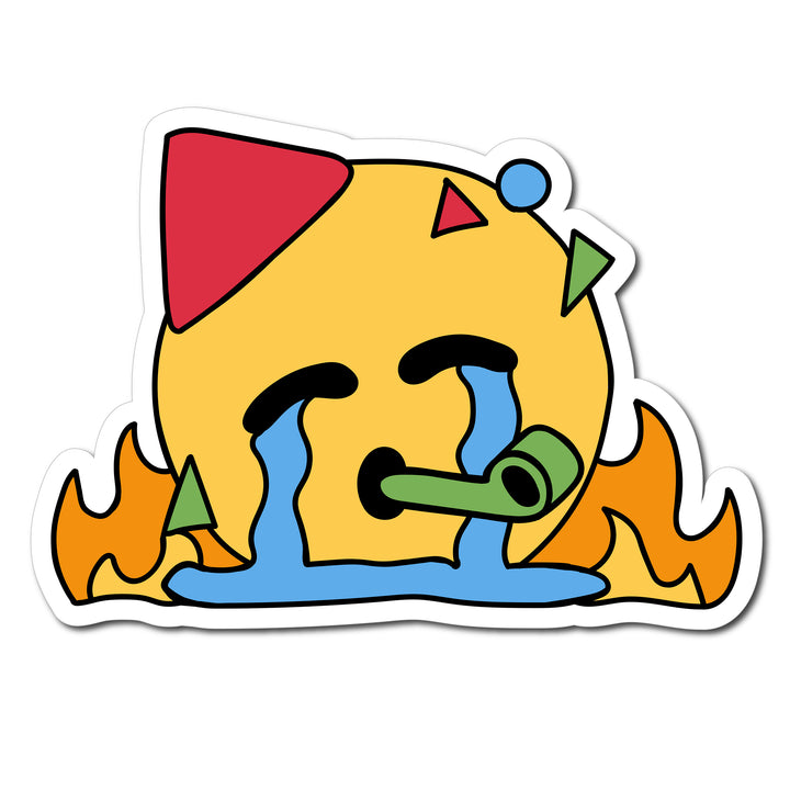Chaotic Party Emoji Acrylic Pin