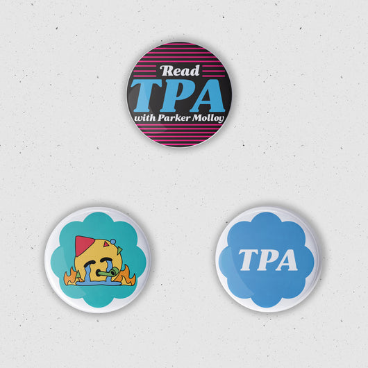 Original artwork by Tiny Werewolves | TPA 1" Mini Button Pin in 3 Pack - 1" Mini Buttons | Shop to get your gender neutral Metal Pinback Button