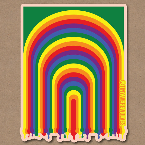Pride Dripping Rainbow Sticker