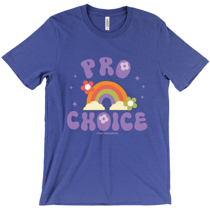 Pro Choice Unisex Fitted T-shirt Heather Royal