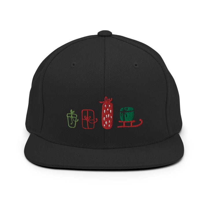 Presents Embroidered Snapback Black