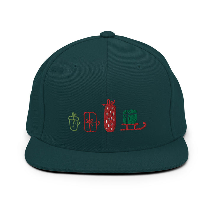 Presents Embroidered Snapback Spruce