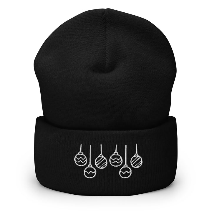 Ornaments Cuffed Beanie Black