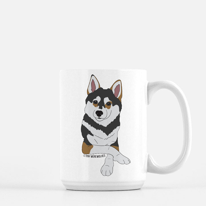 Custom Illustrated Pet Face Mug 1 Pet 15oz Mug