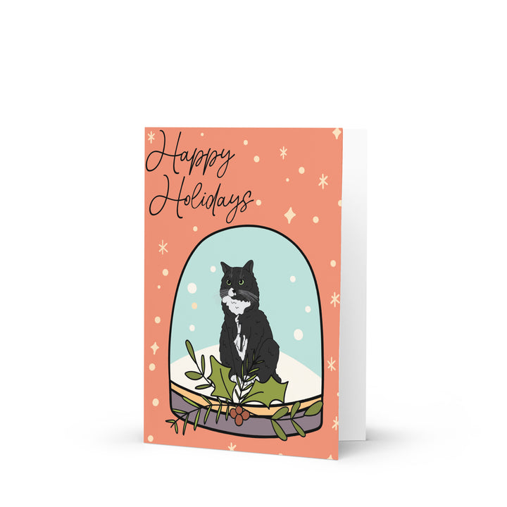 Custom Illustrated Pet Holiday Greeting Cards