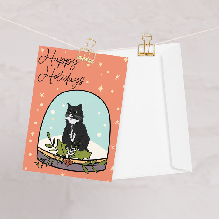 Custom Illustrated Pet Holiday Greeting Cards