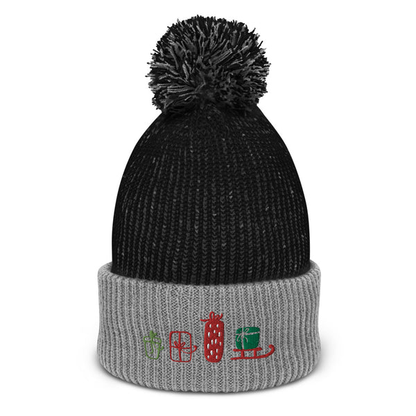Presents Embroidered Pom Beanie Default Title