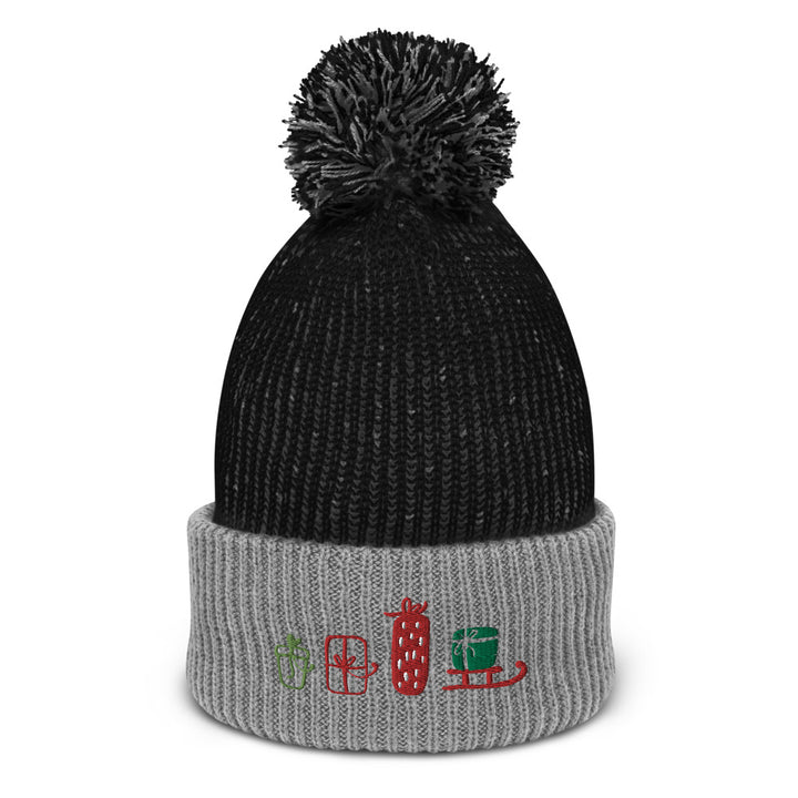 Presents Embroidered Pom Beanie Default Title
